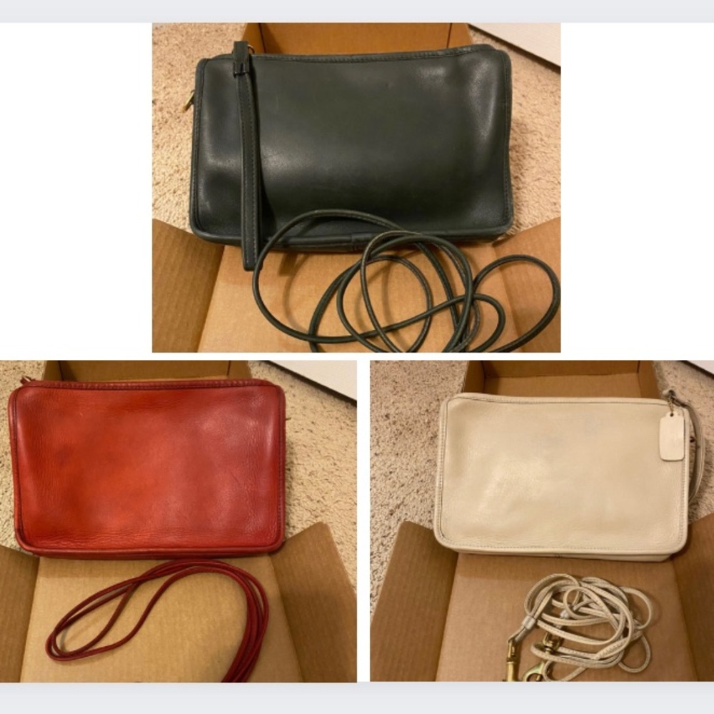 3 Vintage Coach Basic Bags